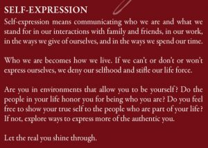 self-expression: what is the self?