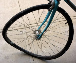 bent bike wheel is like a blockage