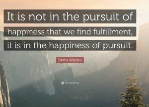 happiness of pursuit