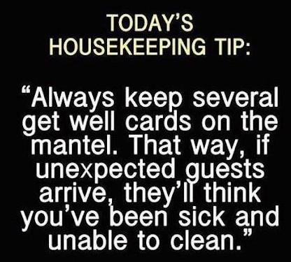 housekeeping tip